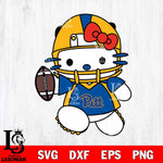 Pittsburgh Panthers Hello Kitty sport 11 Svg Eps Dxf Png File, NCAA svg, Digital Download, Instant Download