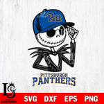 Pittsburgh Panthers Jack Skellington 3 Halloween Svg Eps Dxf Png File, NCAA svg, Digital Download, Instant Download