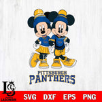 Pittsburgh Panthers Mickey And Minnie Mouse Football Svg Eps Dxf Png File, NCAA svg , File Cut , Digital Download , Instant Download, Cut Svg Files