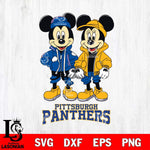 Pittsburgh Panthers Mickey Minnie Mouse Football Svg Eps Dxf Png File, NCAA svg , File Cut , Digital Download , Instant Download, Cut Svg Files