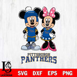 Pittsburgh Panthers Mickey Minnie Mouse Pink Svg Eps Dxf Png File, NCAA svg , File Cut , Digital Download , Instant Download, Cut Svg Files