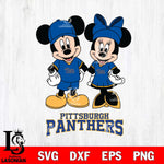 Pittsburgh Panthers Mickey Minnie Rugby Svg Eps Dxf Png File, NCAA svg , File Cut , Digital Download , Instant Download, Cut Svg Files