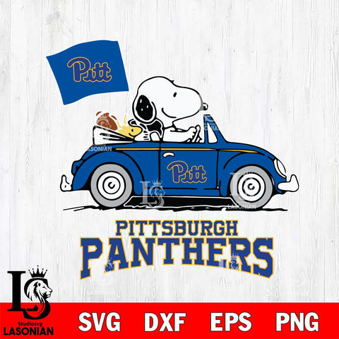 Pittsburgh Panthers Snoopy Sport 5 Svg Eps Dxf Png File, Digital Download