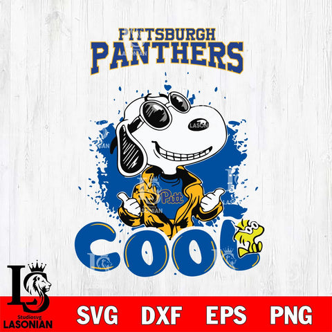 Pittsburgh Panthers Snoopy Sport 7 Svg Eps Dxf Png File, Digital Download