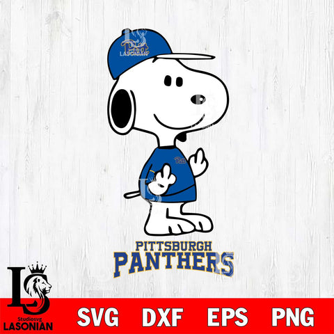 Pittsburgh Panthers Snoopy Sport 8 Svg Eps Dxf Png File, Digital Download