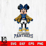 Pittsburgh Panthers Style Minnie Disney Svg Eps Dxf Png File, Digital Download, Instant Download