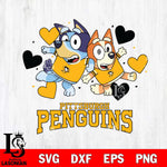 Pittsburgh Penguins Bluey & Bingo 10 Svg Eps Dxf Png File, NHL svg, Digital Download, Instant Download