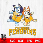 Pittsburgh Penguins Bluey & Bingo 13 Svg Eps Dxf Png File, NHL svg, Digital Download, Instant Download