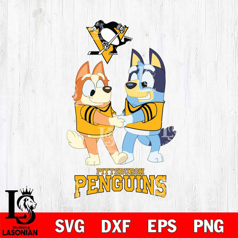 Pittsburgh Penguins Bluey Chilli Dance Svg Eps Dxf Png File, Digital Download, Instant Download