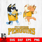 Pittsburgh Penguins Bluey Dance Svg Eps Dxf Png File, Digital Download, Instant Download