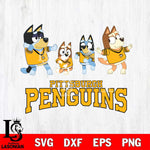 Pittsburgh Penguins Bluey Dance Mode Squats Svg Eps Dxf Png File, Digital Download, Instant Download