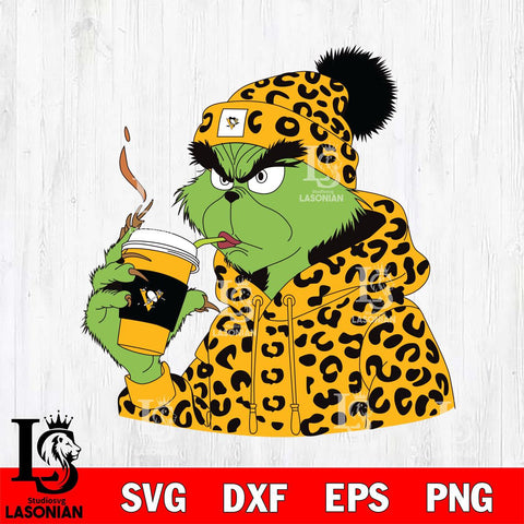 Pittsburgh Penguins Boujee Grinch 8 Svg Eps Dxf Png File, Digital Download, Instant Download