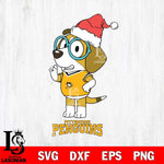 Pittsburgh Penguins Christmas Bluey Honey Sport Svg, Christmas Svg , NHL svg , Digital Download, dxf eps png pdf file