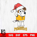 Pittsburgh Penguins Christmas Bluey Jack Sport Svg, Christmas Svg , NHL svg , Digital Download, dxf eps png pdf file