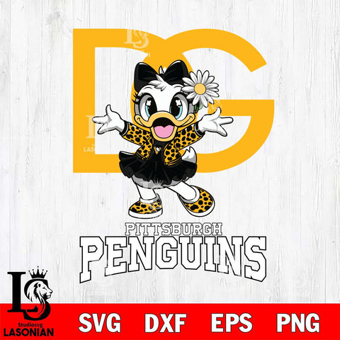 Pittsburgh Penguins Dolce And Gabbana Daisy Duck Disney Svg Eps Dxf Png File, Digital Download, Instant Download