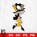 Pittsburgh Penguins Fancy Minnie Svg Eps Dxf Png File, Digital Download, Instant Download