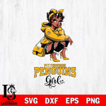 Pittsburgh Penguins Fashion Black Fan Girl Betty Boop, Svg Eps Dxf Png File, Digital Download