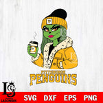 Pittsburgh Penguins Girls Grinch Bougie Svg Eps Dxf Png File, Digital Download, Instant Download