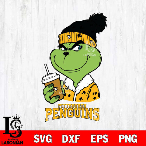 Pittsburgh Penguins Grinch hat Svg Eps Dxf Png File, Digital Download, Instant Download