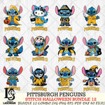 Pittsburgh Penguins Stitch Horror Bundle 12 SVG Svg Eps Dxf Png File,Bundle NHL svg, Digital Download, Instant Download