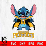 Pittsburgh Penguins Stitch Vampire halloween Svg Eps Dxf Png File, NHL svg, Digital Download, Instant Download