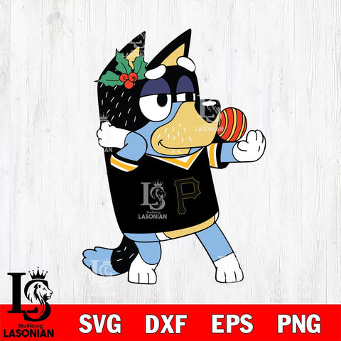 Pittsburgh Pirates Bandit Heeler Christmas Svg Eps Dxf Png File, Digital Download, Instant Download