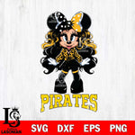 Pittsburgh Pirates Beauty Minnie Mouse Svg Eps Dxf Png File, Digital Download, Instant Download