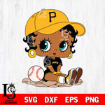 Pittsburgh Pirates Betty Boop MLB 9 Svg Eps Dxf Png File, MLB svg, Digital Download, Instant Download