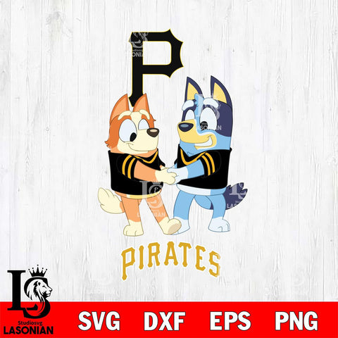 Pittsburgh Pirates Bluey Chilli Dance Svg Eps Dxf Png File, Digital Download, Instant Download