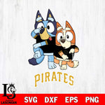 Pittsburgh Pirates Bluey Chilli Dance Mode Svg Eps Dxf Png File, Digital Download, Instant Download