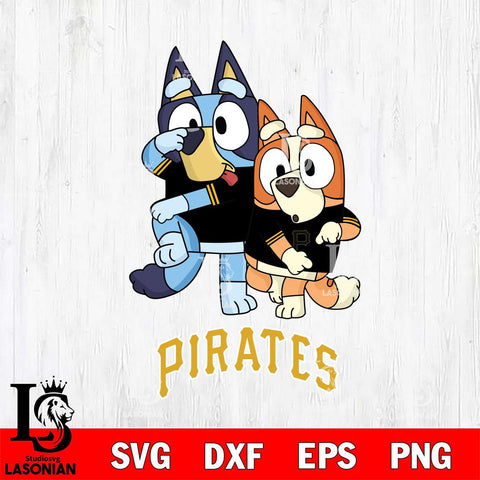 Pittsburgh Pirates Bluey Chilli Dance Mode Svg Eps Dxf Png File, Digital Download, Instant Download