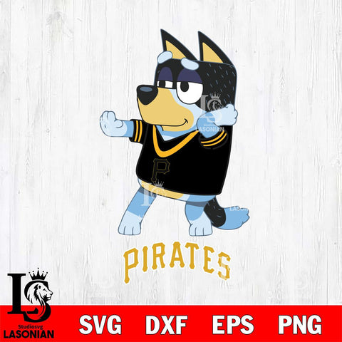 Pittsburgh Pirates Bluey Dad Dance Svg Eps Dxf Png File, Digital Download, Instant Download