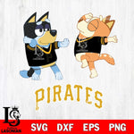 Pittsburgh Pirates Bluey Dance Svg Eps Dxf Png File, Digital Download, Instant Download