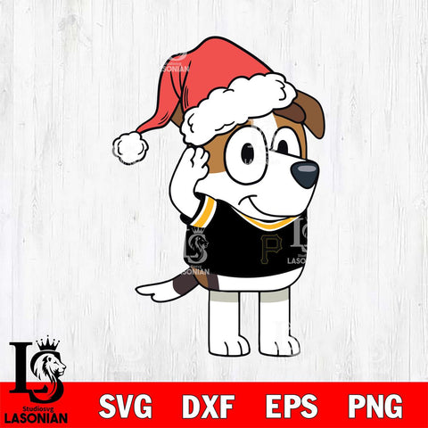 Pittsburgh Pirates Bluey Jack Christmas Svg Eps Dxf Png File, Digital Download, Instant Download