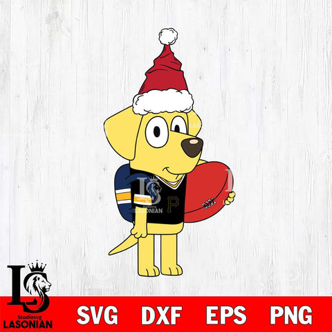 Pittsburgh Pirates Bluey Lucky Christmas Svg Eps Dxf Png File, Digital Download, Instant Download