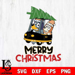 Pittsburgh Pirates Bluey Merry Christmas Svg Eps Dxf Png File, Digital Download