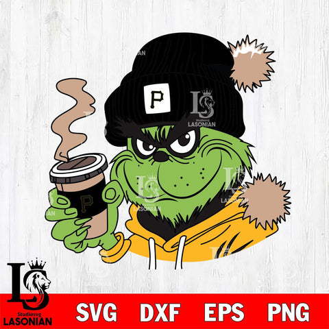 Pittsburgh Pirates Boujee Grinch 4 Svg Eps Dxf Png File, Digital Download, Instant Download