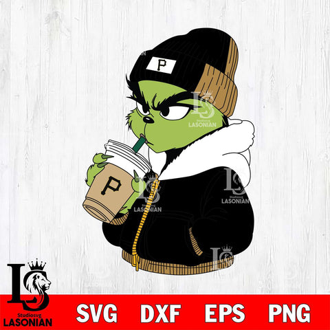 Pittsburgh Pirates Boujee Grinch 6 Svg Eps Dxf Png File, Digital Download, Instant Download