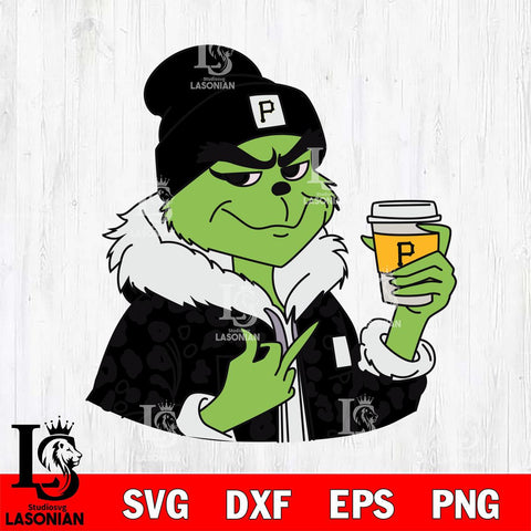 Pittsburgh Pirates Boujee Grinch 7 Svg Eps Dxf Png File, Digital Download, Instant Download