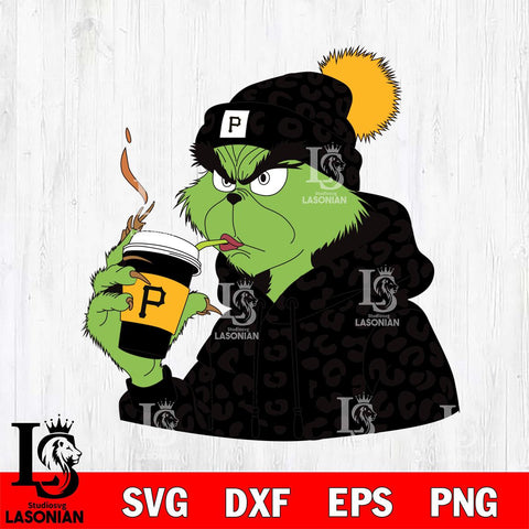 Pittsburgh Pirates Boujee Grinch 8 Svg Eps Dxf Png File, Digital Download, Instant Download