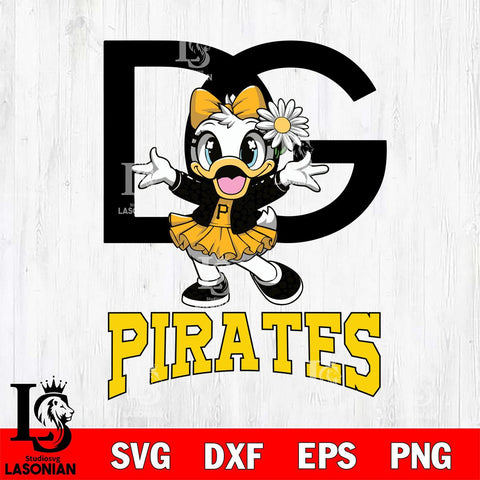 Pittsburgh Pirates Dolce And Gabbana Daisy Duck Disney Svg Eps Dxf Png File, Digital Download, Instant Download