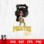 Pittsburgh Pirates Fan Girl Svg Eps Dxf Png File, Digital Download, Instant Download