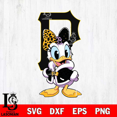 Pittsburgh Pirates Fancy Daisy Duck Disney Svg Eps Dxf Png File, Digital Download, Instant Download