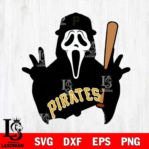 Pittsburgh Pirates Ghostface 2 Svg Eps Dxf Png File, Digital Download, Instant Download