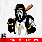 Pittsburgh Pirates Ghostface 3 Svg Eps Dxf Png File, Digital Download, Instant Download