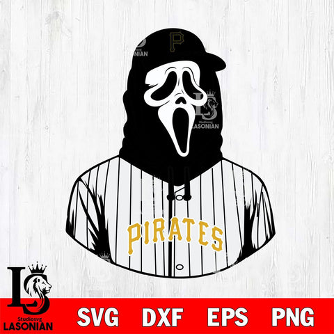 Pittsburgh Pirates Ghostface 4 Svg Eps Dxf Png File, Digital Download, Instant Download