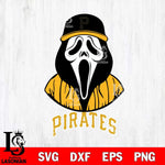 Pittsburgh Pirates Ghostface 5 Svg Eps Dxf Png File, Digital Download, Instant Download