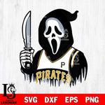 Pittsburgh Pirates Ghostface 6 Svg Eps Dxf Png File, Digital Download, Instant Download