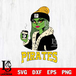 Pittsburgh Pirates Girls Grinch Bougie Svg Eps Dxf Png File, Digital Download, Instant Download