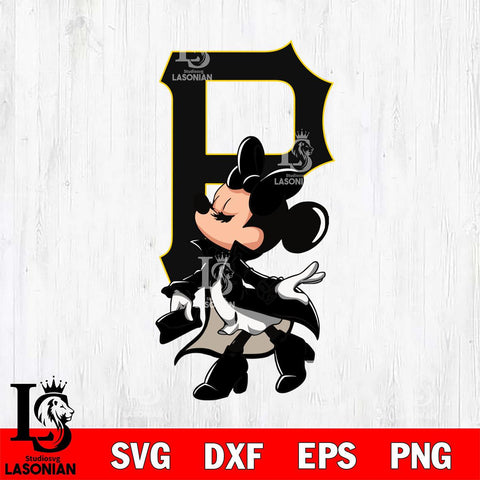 Pittsburgh Pirates Glamorous Minnie Svg Eps Dxf Png File, Digital Download, Instant Download